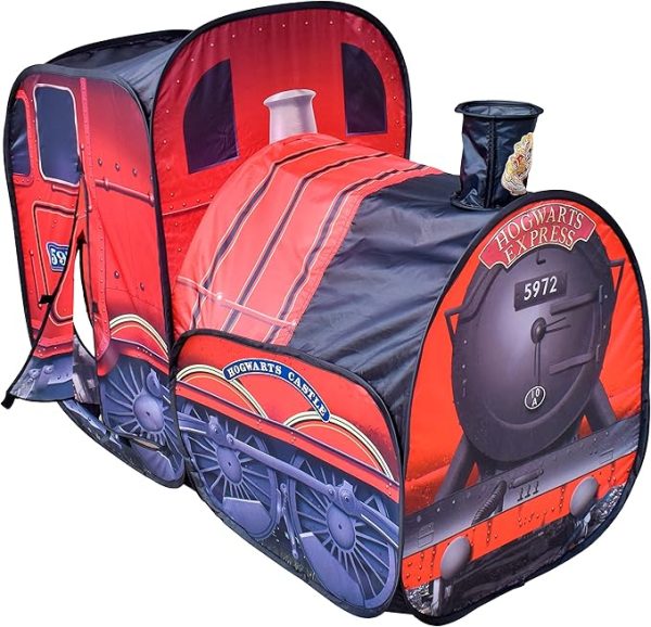 Harry Potter Hogwarts Express Pop Up Tent – Easy to Setup Playhouse for Kids | Red Train Toy with Two Entrances – Sunny Days Entertainment